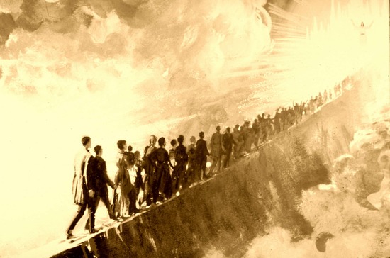 Ellen White's first vision of people traveling on a narrow path toward Jesus