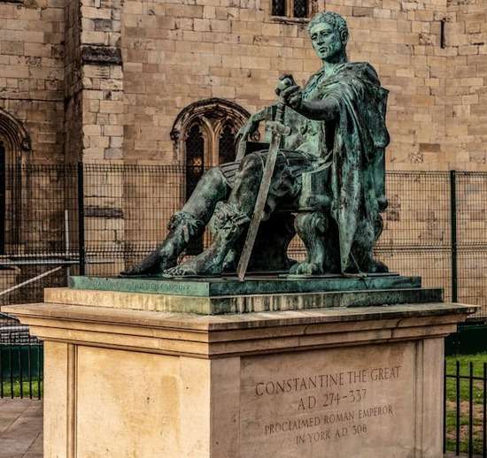 A statue of Constantine the Great